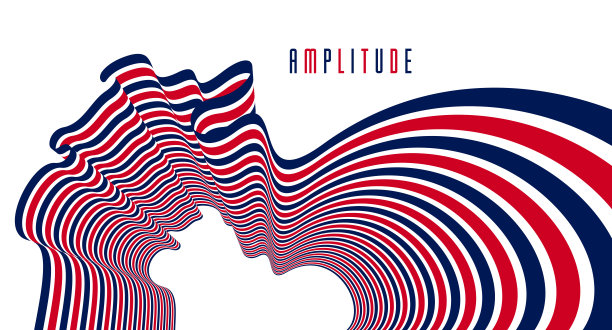 抽象线条在3D维度透视抽象矢量背景，酷时髦的设计布局，70年代复古模板。图片下载