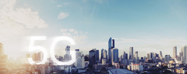 5G城市无线互联网网络。全景曼谷，5G网络图片下载