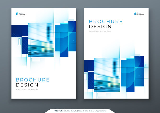 宣传册模板排版设计。公司年报，目录，杂志，传单模型。创意的现代明亮的概念，方形的形状图片下载