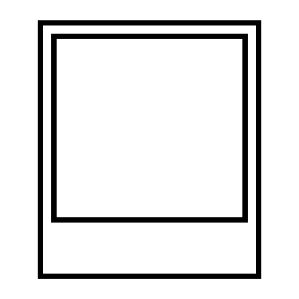 照片线图标孤立在白色背景上图片下载