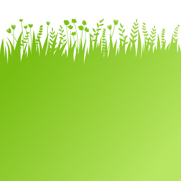 矢量绿草:自然，有机，生物，生态标签和形状上的白色背景图片下载