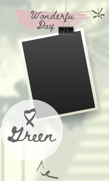 时尚编辑模板。为社交媒体设计。向量图片下载