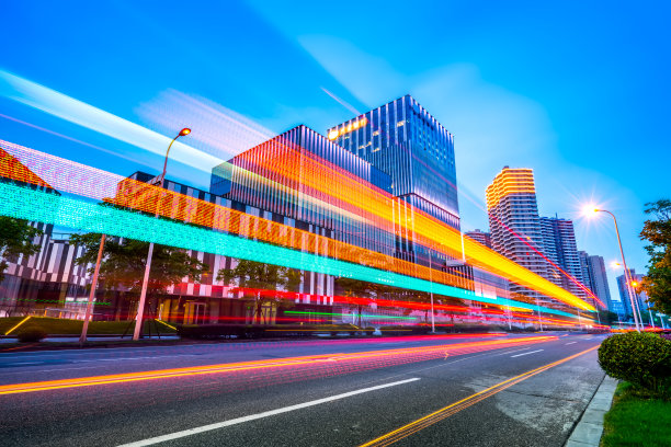 上海城市夜景与建筑景观图片下载