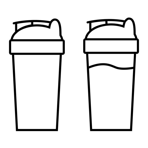 健身摇床线图标孤立的白色背景图片下载