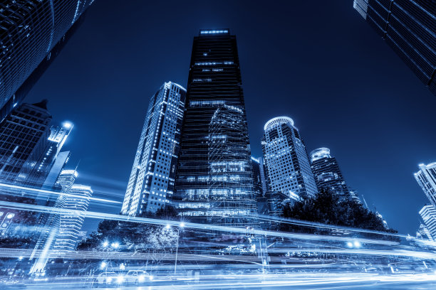 上海城市夜景与建筑景观图片下载