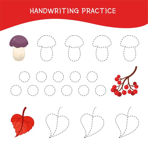 书法练习纸。基本的写作。图片下载