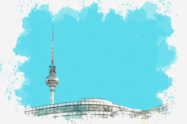 柏林亚历山大广场电视塔图片下载