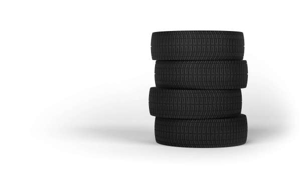 轮胎孤立在白色背景上。四。图片下载