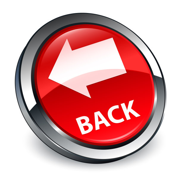 返回3d红色圆形按钮图片下载