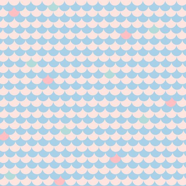 摘要鱼鳞背景。手绘。图片下载