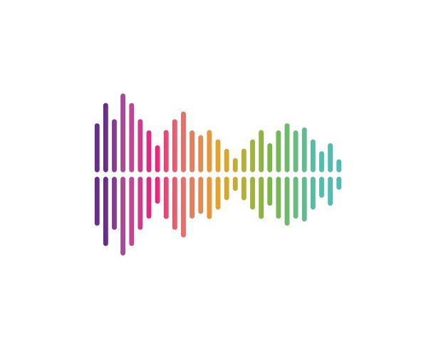 声波脉冲图示Logo矢量图标图片下载