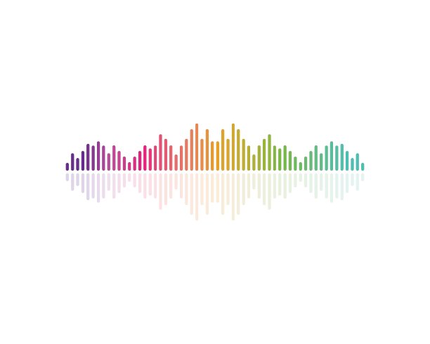 声波脉冲图示Logo矢量图标图片下载
