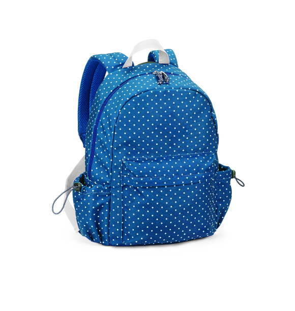 白色背景上的圆点背包图片下载