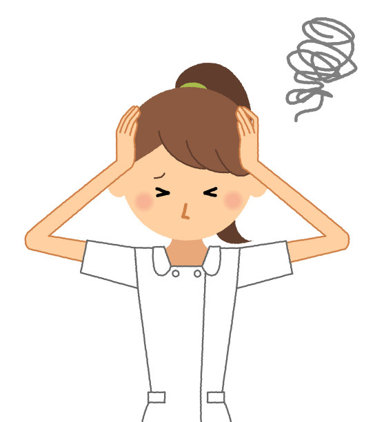 护士，扶着头图片下载