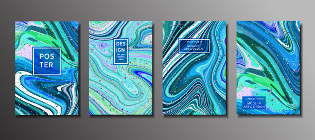 抽象画，壁纸背景，海报，卡片，邀请，网站。现代绘画手工背景。大理石效果绘画矢量图片下载