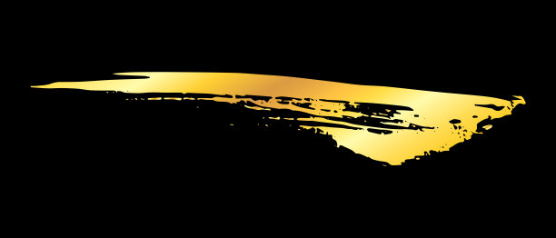 金色艺术笔触图片下载