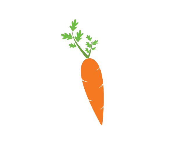 胡萝卜标志图标矢量插图设计图片下载