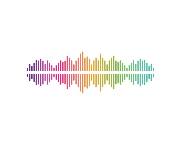 声波脉冲图示Logo矢量图标图片下载