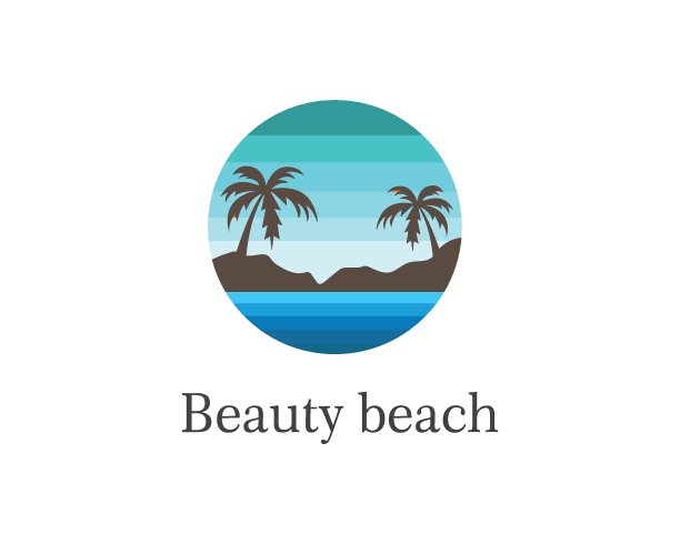 海滩矢量插图图标的旅行和假期图片下载