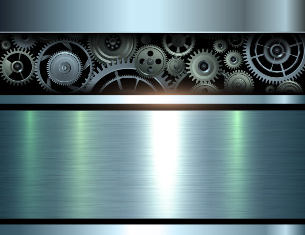背景金属齿轮机构图片下载
