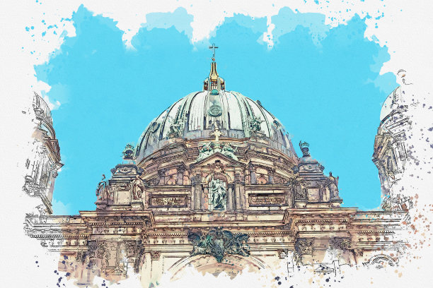 柏林的柏林大教堂图片下载