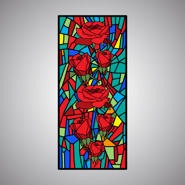 彩色玻璃图片下载