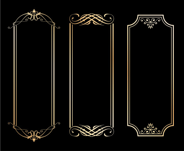 的向量集。花元素设计的字母，邀请，框架，菜单，标签和网站。用于咖啡馆、精品店的目录和宣传册设计的图形元素素材图片