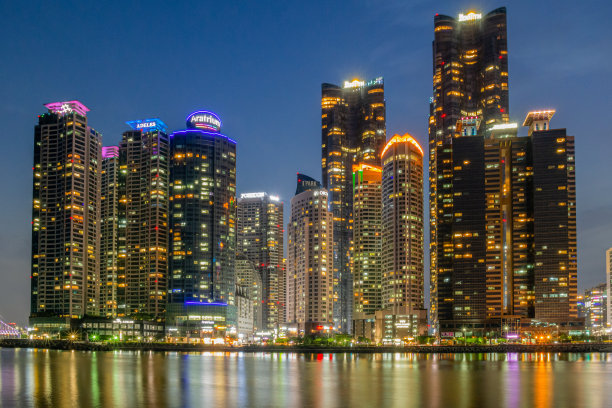 釜山海云台夜景图片下载