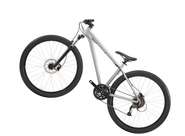 自行车被隔离在白色图片下载