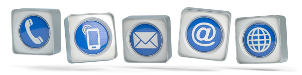 蓝色的联系人图标图片下载