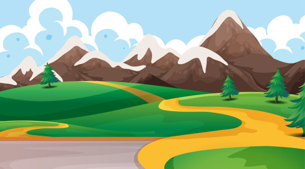 空旷的背景自然风光图片下载