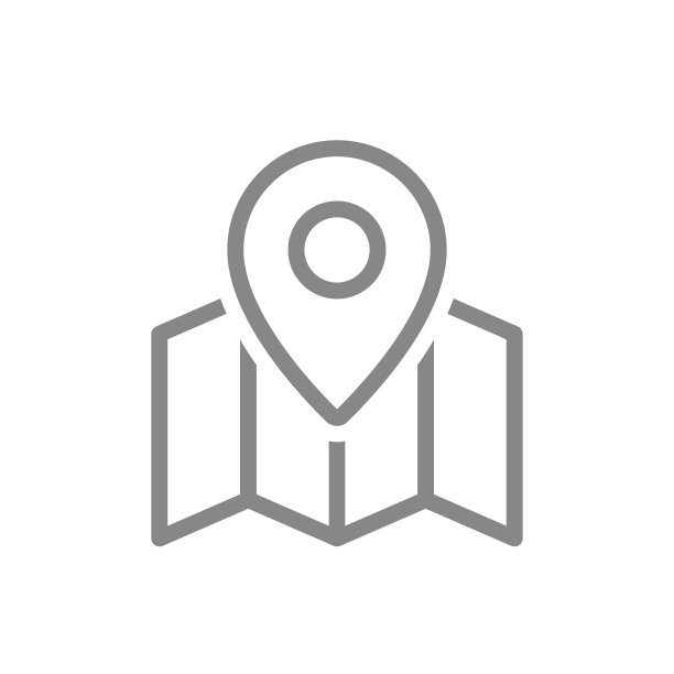 Gps针在地图线图标。旅游符号与标志图片下载