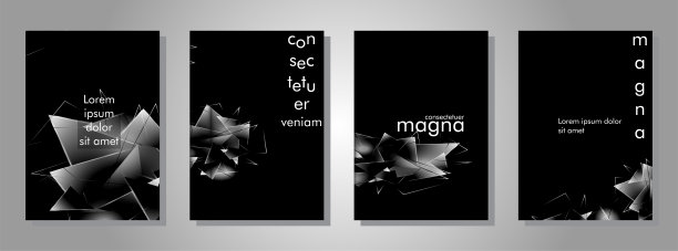 把书盖在灯光三角形的背景上。三维三角形的抽象合成。现代几何黑色背景图片下载