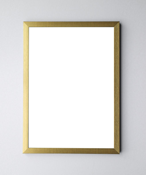 现代金色相框图片下载