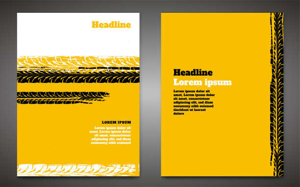 垃圾轮胎海报套装图片下载