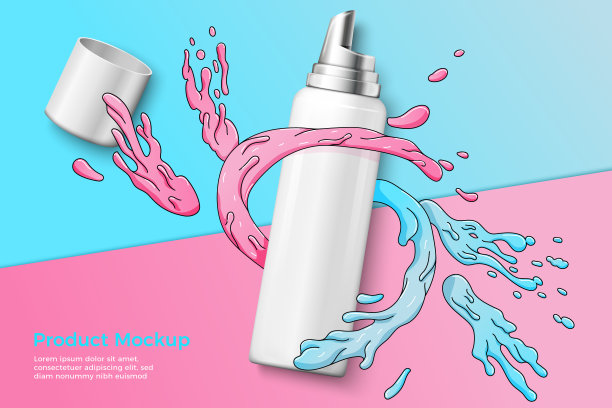 矢量慕斯在明亮的现代纸背景图片下载