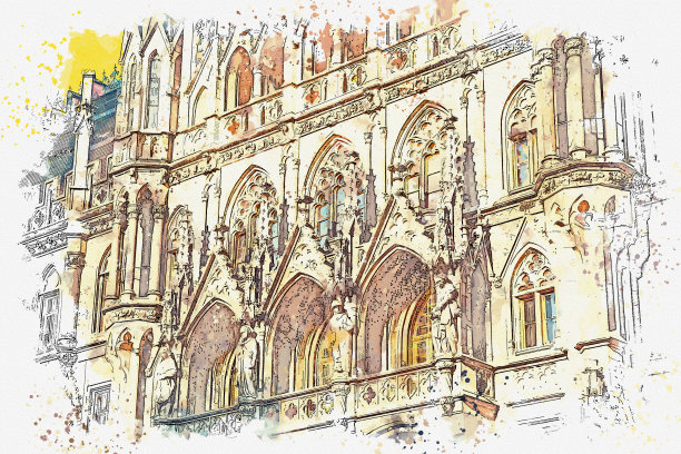 德国慕尼黑的建筑图片下载