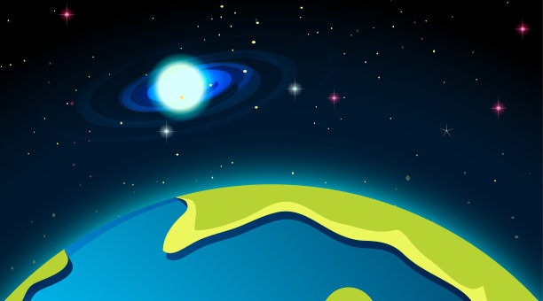 银河系中的地球图片下载