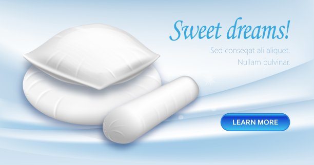 舒适的枕头方，圆，圆柱形图片下载