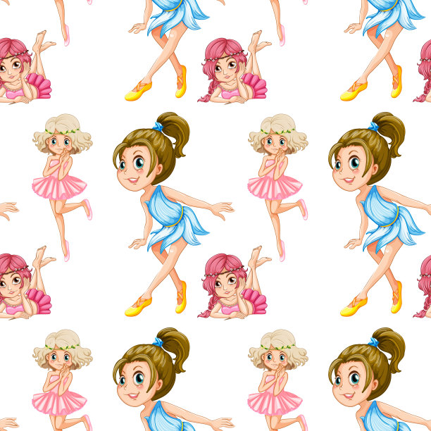 墙纸为无缝图案，包衣孤立白色图片下载