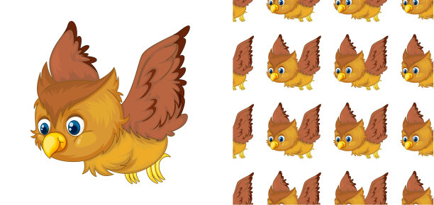 无缝隔离动物图案卡通图片下载