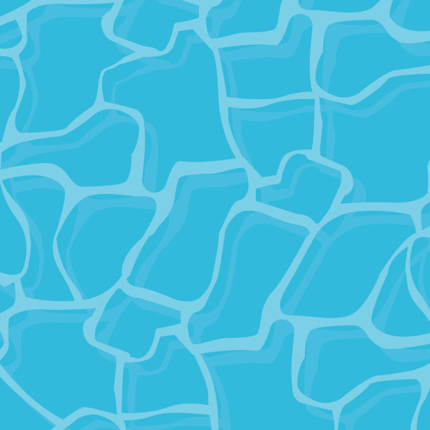 绿松石波纹水纹理与阴影背景。平面设计中的矢量图片下载