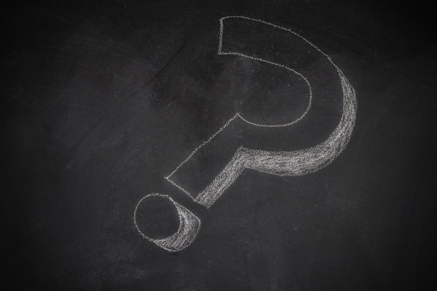 黑板上的问号图片下载