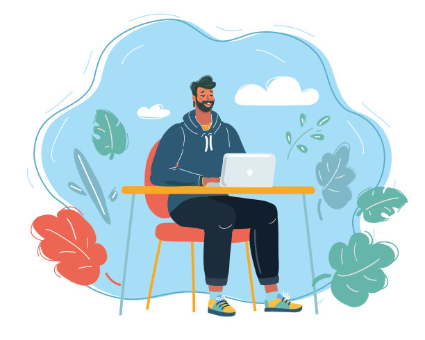 插画家，设计和风格概念-平面设计师草图上的平板电脑工作的新项目图片下载