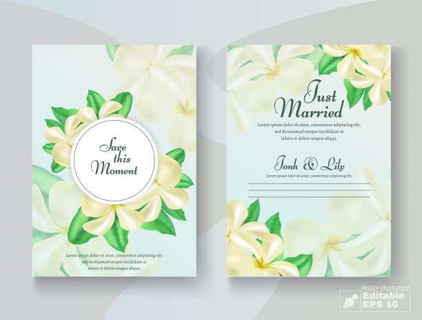 浪漫的婚礼布置与花卉设计图片下载