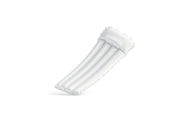 空白白色游泳床垫没有重力模型孤立，图片下载