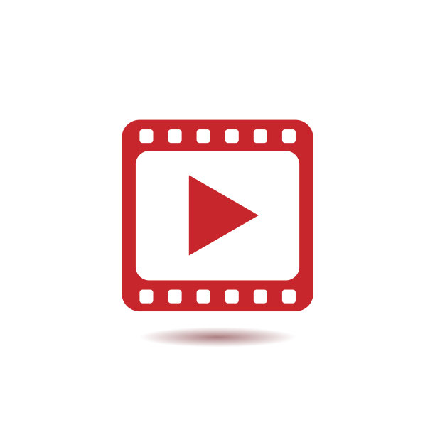 播放影片矢量图标图片下载