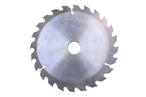 圆圆盘锯的圆刀片孤立在白色上图片下载