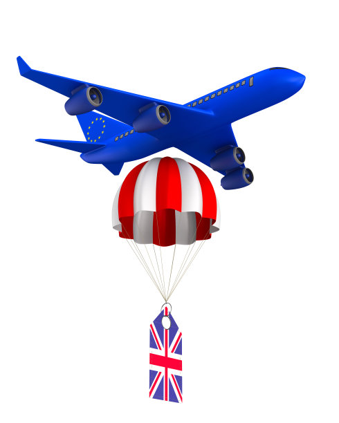 概念脱欧在白色背景。孤立的3 d演示图片下载