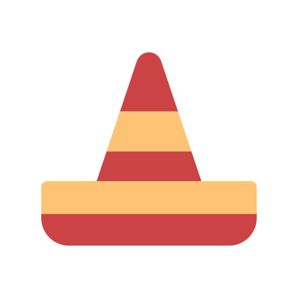 颜色图标宽边帽。简单的矢量插图与能力改变。图片下载